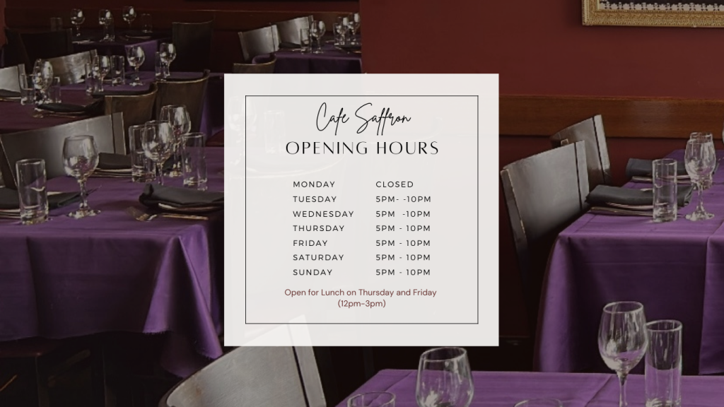 Cafe Saffron The best and authentic Indian Restaurant in Melbourne